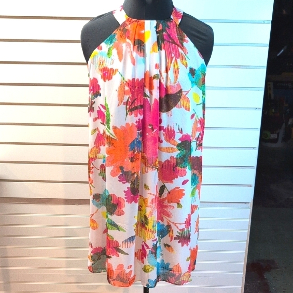 Boston Proper High Neck Trapeze Style dress Size 2 EUC